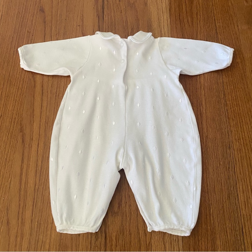 Baby Dior Elegant Footie With Embroidered All Over and Signature - Picture 6 of 10